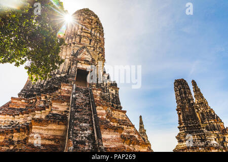 Thailand, Ruinen von Ayutthaya, Wat Watthanaram Tempel in der historischen Stadt von Ayutthaya Stockfoto