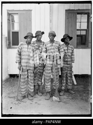 Eine südliche Chain Gang c 1903. Stockfoto