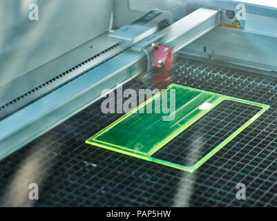 Laser Cutter für Unterwegs Stockfoto