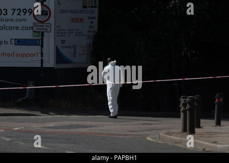 Mord Tatort in Greenford Station, Oldfield Lane, Greenford. Mit: Atmosphäre, Wo: London, England, Großbritannien Wann: 23 Jun 2018 Credit: Wheatley/WANN Stockfoto