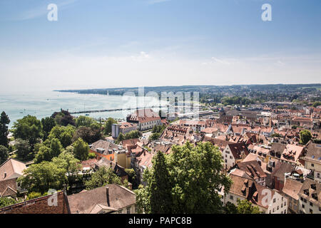 Konstanz von der Kirche Turm gesehen, an der Grenze mit der Schweiz Stockfoto