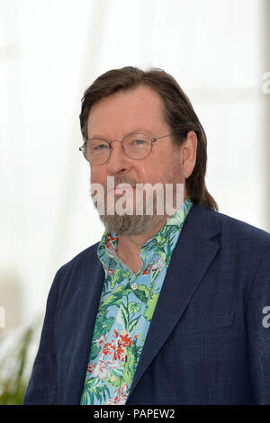 71. Filmfestival von Cannes: Regisseur Lars von Trier hier für die Förderung des Films ªdie Haus, dass Jack BuiltÓ, auf 2018/05/14 Stockfoto