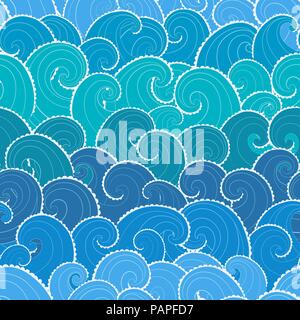 Marine nahtlose Muster Stock Vektor