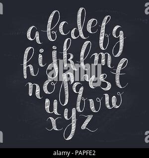 Vektor Hand gezeichnet Alphabet Stock Vektor