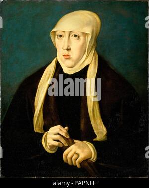 Mary (1505-1558), Königin von Ungarn. Artist: Kopieren nach Jan Cornelisz Vermeyen. Abmessungen: 21 1/2 x 18 in. (54,6 x 45,7 cm). Museum: Metropolitan Museum of Art, New York, USA. Stockfoto