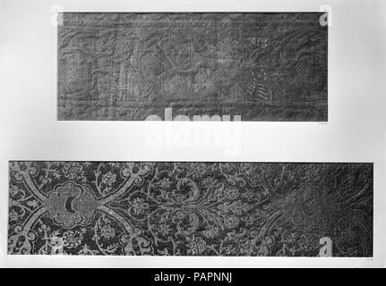 Fragment. Kultur: Italienisch. Abmessungen: Insgesamt: 27 x 7 in. (68,6 x 17,8 cm). Datum: 16. bis 17. Jahrhundert. Museum: Metropolitan Museum of Art, New York, USA. Stockfoto