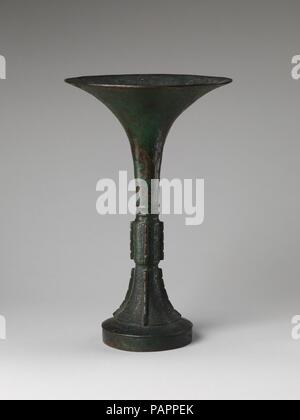 Vase. Kultur: China. Abmessungen: H.11 cm. (29,2 cm). Museum: Metropolitan Museum of Art, New York, USA. Stockfoto