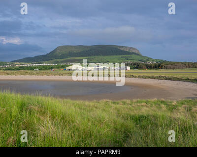 Sligo Flughafen vom Strand, Strandhill, County Sligo, Republik von Irland Stockfoto