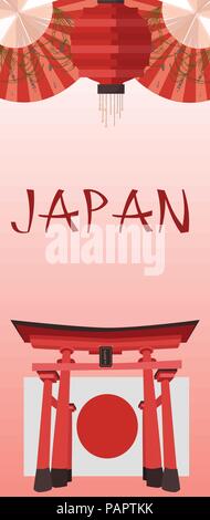 Japanische Symbole Poster Stock Vektor