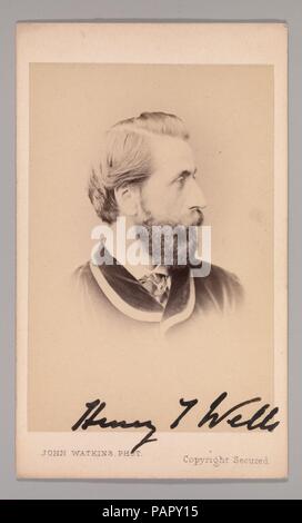 [Henry Tanworth Wells]. Abmessungen: Ca. 10,2 x 6,3 cm (4" x 2 1/2 in.). Fotografie Studio: John und Charles Watkins (Briten, aktive 1867-71). Datum: 1860. Museum: Metropolitan Museum of Art, New York, USA. Stockfoto