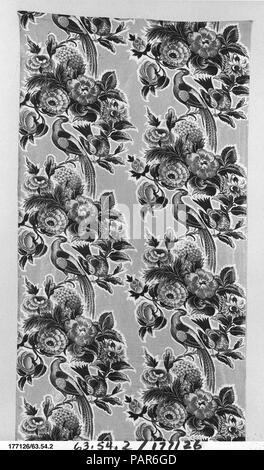 Stück. Kultur: Britische. Abmessungen: L 72 x W. 23 3/4 Zoll (breite Webstuhl) 182,9 x 60,3 cm. Datum: Ca. 1830. Museum: Metropolitan Museum of Art, New York, USA. Stockfoto