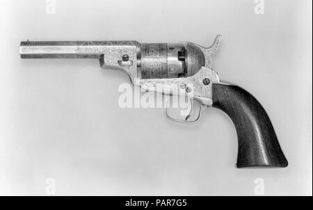 "Wells Fargo" Colt revolver. Kultur: American. Abmessungen: L 8 3/4 in. (22,2 cm); L. von Zylinder 4 in. (10,2 cm); Cal. .31 in. (7,9 mm); Wt. 1 lb. 5.8 oz. (618 g). Datum: Ca. 1851. Museum: Metropolitan Museum of Art, New York, USA. Stockfoto