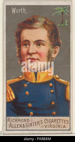 William Jenkins Wert, von der großen Feldherren-Serie (N15) für Allen & Ginter Zigaretten Marken. Maße: Blatt: 2 3/4 x 1 1/2 in. (7 x 3,8 cm). Lithograph: George S. Harris & Söhne (Amerikanische, Philadelphia). Herausgeber: Allen&Ginter (Amerikanische, Richmond, Virginia). Datum: 1888. Handel Karten aus dem 'großen Generäle'-Reihe (N15), im Jahre 1888 in einer Reihe von 50 ausgestellten Karten Allen&Ginter Marke Zigaretten zu fördern. Museum: Metropolitan Museum of Art, New York, USA. Stockfoto