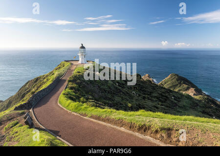 Leuchtturm am Cape Reinga, Northland, Nordinsel, Neuseeland Stockfoto