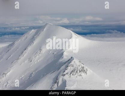 USA, Alaska, Denali Nationalpark, Luftaufnahme von Mt. McKinley Stockfoto