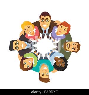 Business Team - cartoon Menschen Charakter isoliert Abbildung Stock Vektor