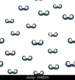 Mustage nahtlose Muster. Mustage Symbol kreatives Design. Wallpaper, Web Design, Textil, Druck und UI und UX-Nutzung. Stock Vektor