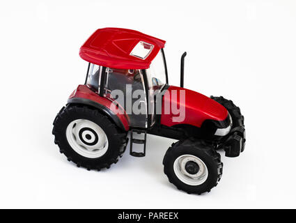 Rot Modell Traktor Stockfoto