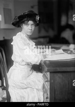 ALICE PAUL (1885-1977) die Amerikanische Frauenrechtlerin und suffragist über 1915 Stockfoto