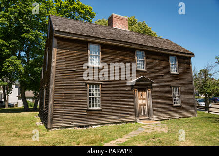Geburtsort von John Adams, der zweite Präsident und revolutionären Krieg Held, Adams National Historical Park in Braintree, Quincy, MA. Stockfoto