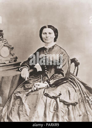 Clara Barton. Vollständiger Name, Clarissa Harlowe Barton, 1821-1912. Amerikanische geboren Krankenschwester, die das Amerikanische Rote Kreuz gegründet. Stockfoto