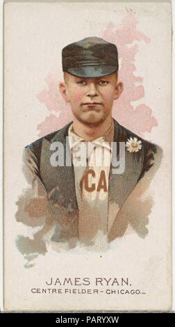 James Ryan, Baseballspieler, Mittelfeldspieler, Chicago, vom Weltmeister, Serie 2 (N29) bei Allen&Ginter Zigaretten. Maße: Blatt: 2 3/4 x 1 1/2 in. (7 x 3,8 cm). Lithograph: Lindner, Eddy & Claus (American, New York). Herausgeber: Allen&Ginter (Amerikanische, Richmond, Virginia). Datum: 1888. Handel Karten von "Weltmeister", Serie 2 (N 29), im Jahr 1888 in einem Satz von 50 Karten Allen&Ginter Marke Zigaretten fördern soll. Museum: Metropolitan Museum of Art, New York, USA. Stockfoto