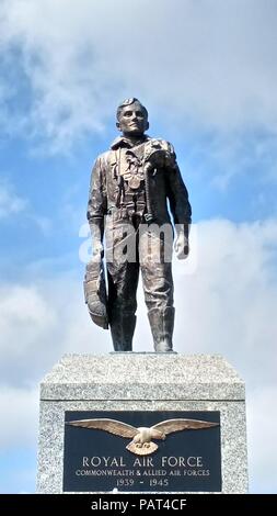 RAF (Royal Air Force) Commonwealth und Alliierte Luftstreitkräfte 1939 - 1945 Memorial, Plymouth Hoe, Devon, England, Großbritannien Stockfoto