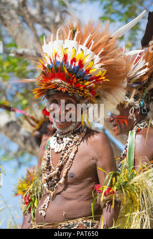 Stammesältesten, Tufi, Papua-Neuguinea Stockfoto