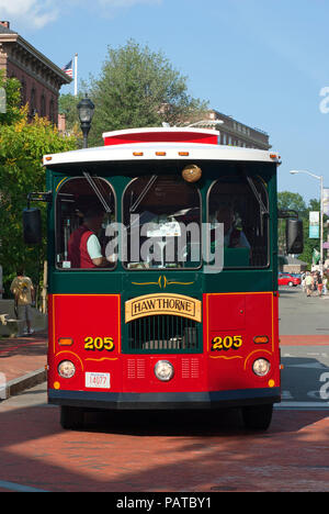 City-Tour-Bus in Salem, Essex County, Massachusetts, USA Stockfoto