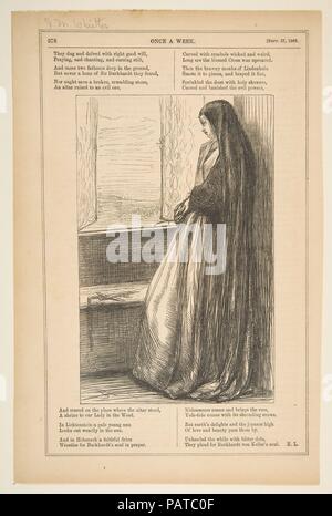 Illustration zu 'Count Burckhardt" (einmal in der Woche, 27. September 1862). Artist: Nachdem James McNeill Whistler (Amerikanische, Lowell, Massachusetts 1834-1903 London). Datum: 1862. Museum: Metropolitan Museum of Art, New York, USA. Stockfoto