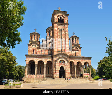 St Marks Kirche, Belgrad, Serbien Stockfoto