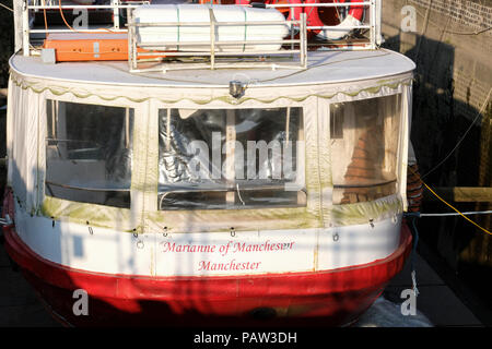 Der Stern der Reise boot Marianne von Manchester in Gloucester Dock Stockfoto