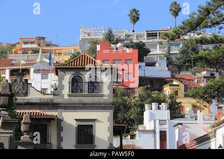 Valleseco, Gran Canaria - bunte spanische Stadt. Stockfoto