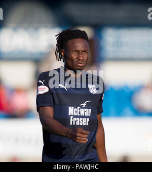 Balmoor Stadion, Peterhead, Großbritannien. 25. Juli, 2018. Scottish League Cup, Gruppe D, Peterhead gegenüber Dundee, Dundee Jean Alassane Mendy Credit: Aktion plus Sport/Alamy leben Nachrichten Stockfoto