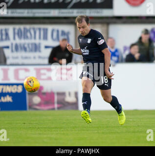 Balmoor Stadion, Peterhead, Großbritannien. 25. Juli, 2018. Scottish League Cup, Gruppe D, Peterhead gegenüber Dundee, Dundee Paul McGowan Credit: Aktion plus Sport/Alamy leben Nachrichten Stockfoto