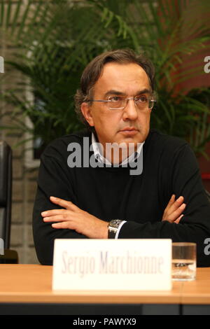 Sergio Marchionne erhält Ehrendoktorwürde der Universität Cassino, 5. Oktober 2007 Stockfoto