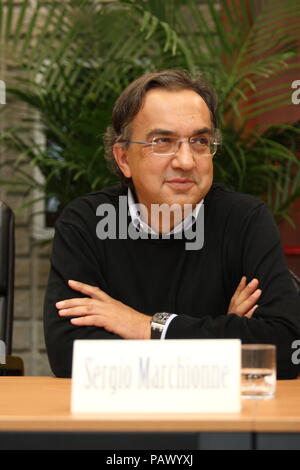 Sergio Marchionne erhält Ehrendoktorwürde der Universität Cassino, 5. Oktober 2007 Stockfoto