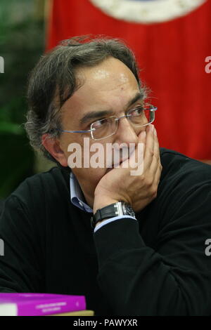 Sergio Marchionne erhält Ehrendoktorwürde der Universität Cassino, 5. Oktober 2007 Stockfoto