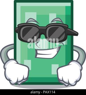 Super cooles Rechteck zeichen Cartoon Stil Stock Vektor