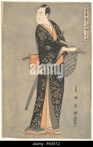 Kabuki Schauspieler Sawamura Sojuro III, aus der Serie Portraits von Kabuki Schauspieler auf der Bühne (Yakusha butai keine sugata-e). Artist: Utagawa Toyokuni I (Japanisch, 1769-1825). Kultur: Japan. Abmessungen: 15 3/8 x 10 1/8 in. (39,1 x 25,7 cm). Datum: Ca. 1794. Museum: Metropolitan Museum of Art, New York, USA. Stockfoto