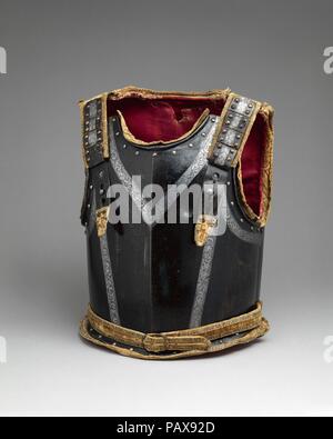 Cuirass. Kultur: Deutsch. Abmessungen: H.16 cm. (41,3 cm); Gew. der Backplate 14 lb 8 oz. (6577 g); Wt. des Schildes 14 lb. (6350 g). Datum: Ende des 17. Jahrhunderts. Museum: Metropolitan Museum of Art, New York, USA. Stockfoto