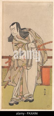 Der Schauspieler Nakamura Nakazo als Daimyo. Artist: katsukawa Shunko (Japanisch, 1743-1812). Kultur: Japan. Abmessungen: 12 7/32 x 5 3/4 in. (31,1 x 14,6 cm). Datum: Ca. 1791. Museum: Metropolitan Museum of Art, New York, USA. Stockfoto