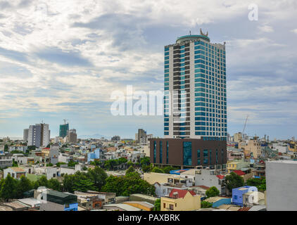 Da Nang, Vietnam - May 22, 2018. Stadtbild von Da Nang, Vietnam. Da Nang ist eine Küstenstadt in Zentralvietnam für seine Sandstrände und Geschichte bekannt. Stockfoto