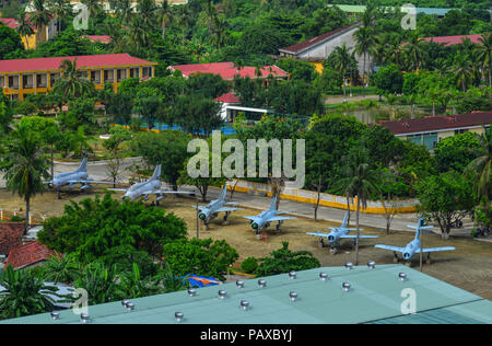 Da Nang, Vietnam - May 22, 2018. Alten Kampfflugzeugen auf Anzeige an Military Museum in Da Nang, Vietnam. Stockfoto