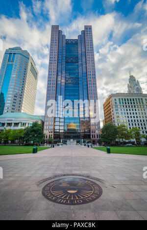 Die modernen Gebäude in der Innenstadt von Columbus, Ohio Stockfoto