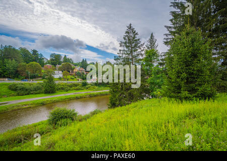 Der Blackwater River in Thomas, West Virginia Stockfoto