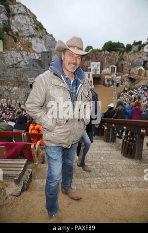 Premiere von Karl May Festspiele am Kalkfelsen, Bad Segeberg Mit: Till Demtroeder Wo: Hamburg, Deutschland Wann: 23 Jun 2018 Credit: Becher/WENN.com Stockfoto