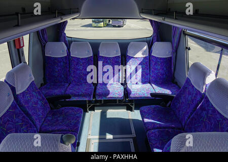 Matsusaka, Japan - Mar 18, 2018. Innenraum der Fernverkehr Bus für Touristen im Sommer Tag in Matsusaka, Japan. Stockfoto