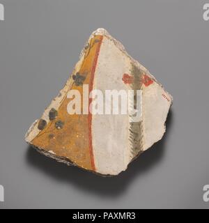 Wandmalerei Fragment. Kultur: Roman. Abmessungen: Insgesamt: 8 3/8 x 6 in. (21,3 x 15,3 cm). Datum: 1. Jh. N.CHR.. Blumenschmuck. Museum: Metropolitan Museum of Art, New York, USA. Stockfoto