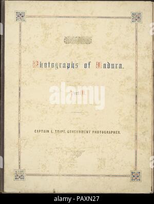 Fotografische Ansichten in Madura, Teil III. Artist: Linnaeus Kutteln (Briten, Devonport (Plymouth Dock) 1822-1902 Devonport). Autor: Martin Norman (Britisch). Abmessungen: Verschiedene: ca. 34,6 x 28,3. Datum: 1858. Museum: Metropolitan Museum of Art, New York, USA. Stockfoto